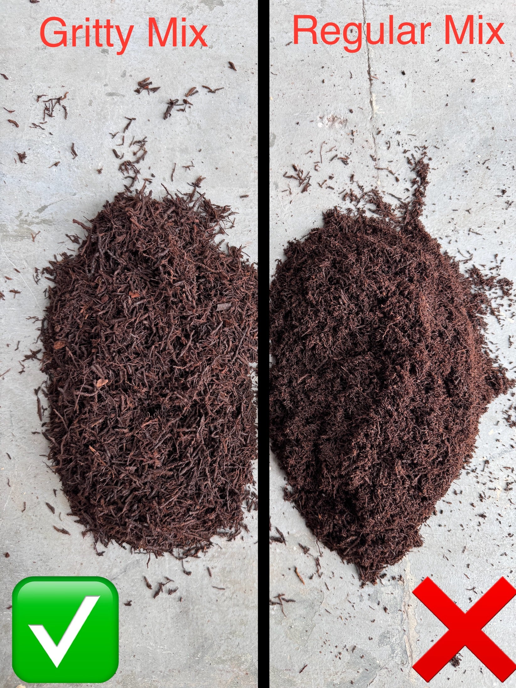 Premium New Zealand Tree Fern Fiber (Gritty Blend) - Tezula LLC