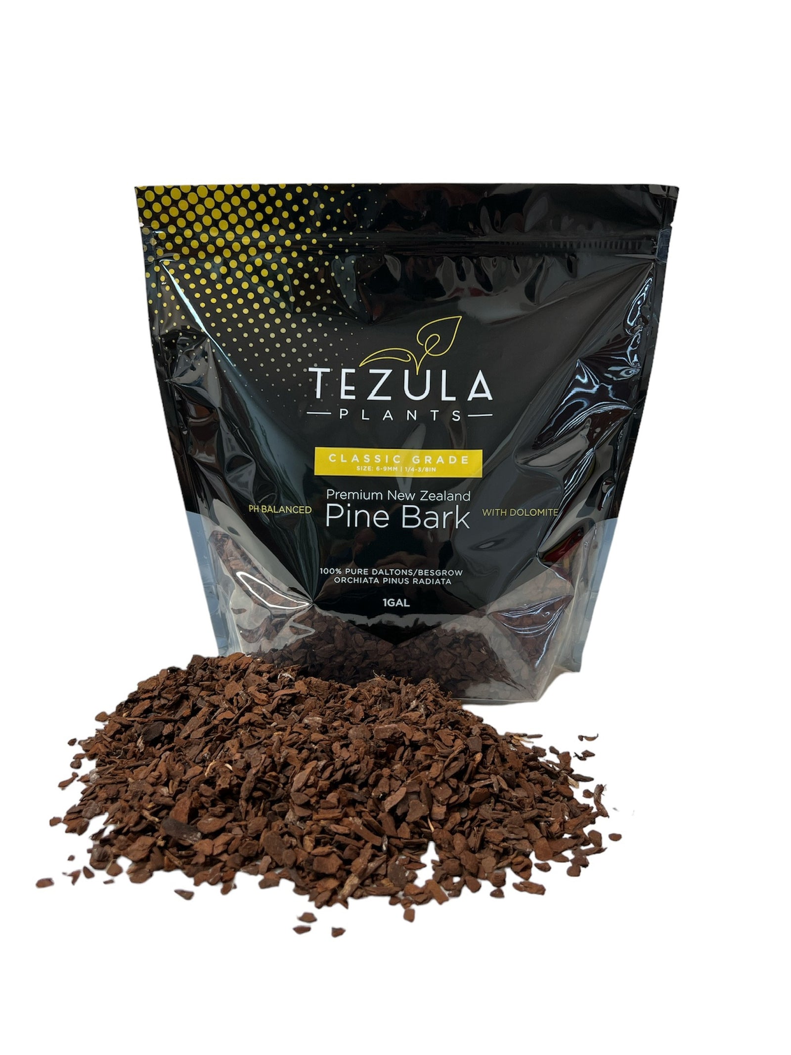 Orchiata Pine Bark - Classic (Small Nuggets)  6-9mm (1/4-3/8 Inch) - 1 Gallon